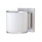 Besa Lighting Pogo Mini Sconce, White/Inner Silver, Satin Nickel Finish, 1x5W LED 1WS-7180SF-LED-SN - alternate 1